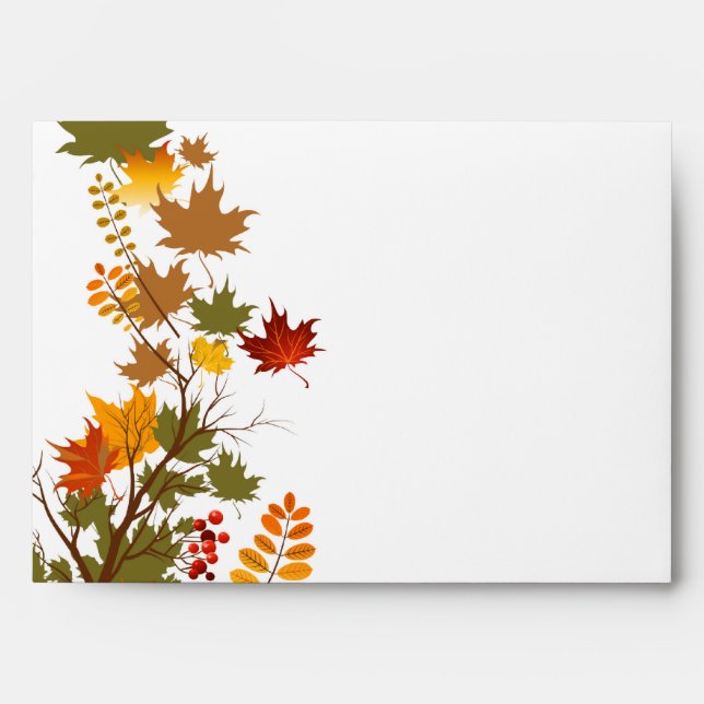 5x7  Envelope Option 5 Foliage Branch (Front)