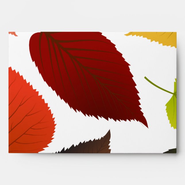 5x7  Envelope Option 5 Foliage Leaves (Front)