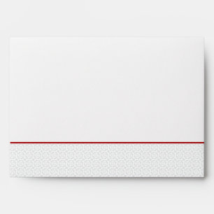 5x7 Envelope Option 5 Grey Red Formal Print