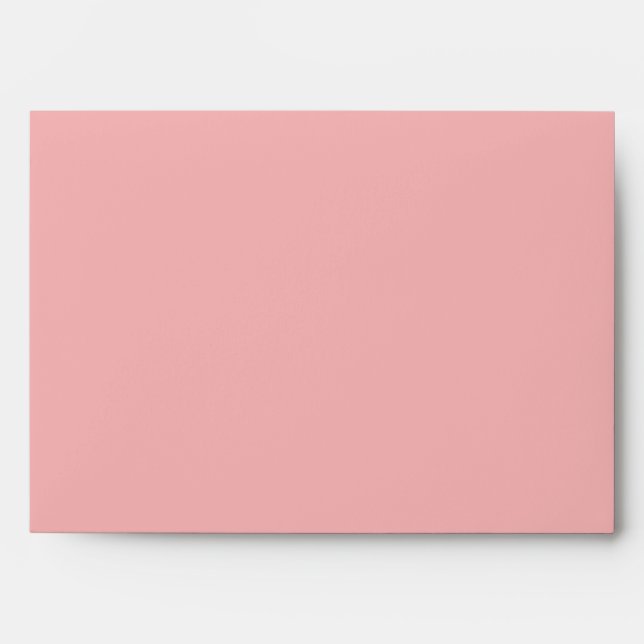5x7 Envelope Pink Outside Black Striped Inside (Front)