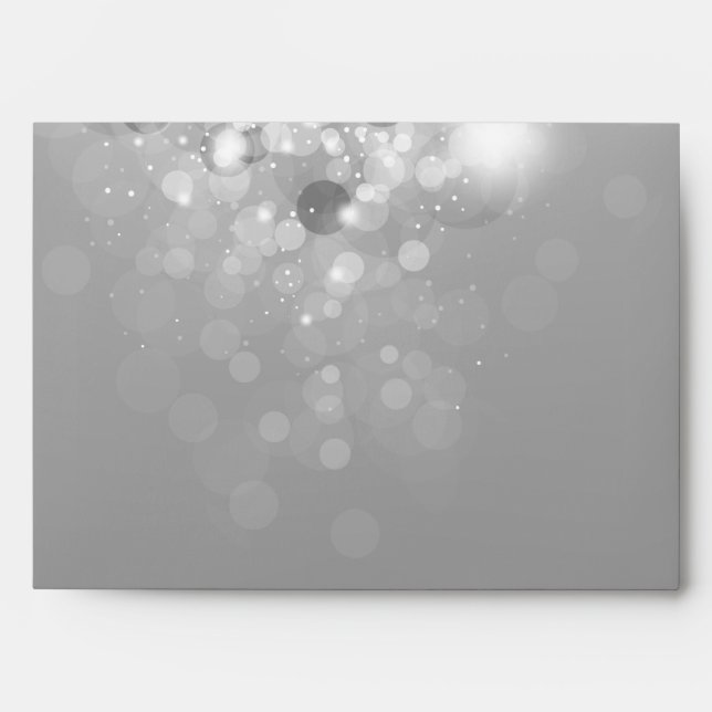 5x7 Envelope Red on Silver Masquerade Christmas (Front)