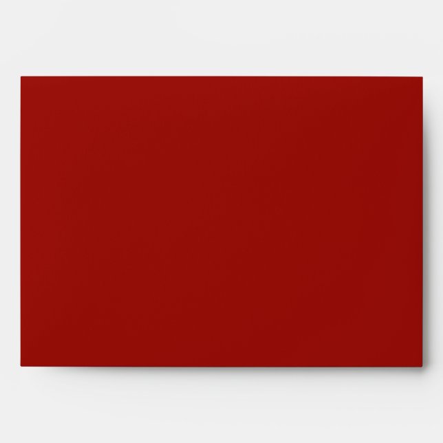 5x7 Envelope Red Outside Black Damask Inside (Front)