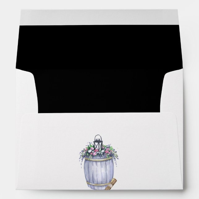 5x7 Envelope Summer Country Wedding Rustic Waterco (Back (Bottom))