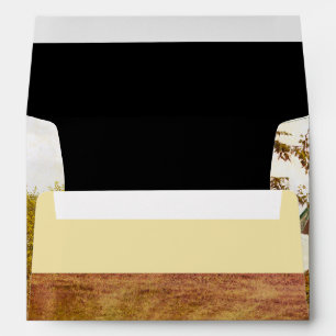 5x7 Envelope Sunset Barn Country Rustic Field Hay