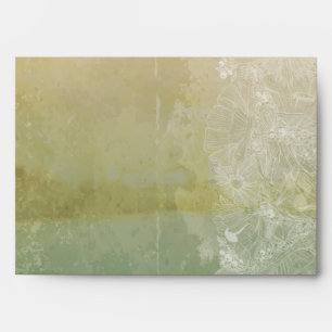 5x7 Envelope Vintage Floral Antique Victorian Aged