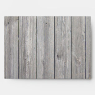 5x7 Envelope Wood Outside White Lace Inside