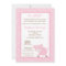 5x7 Farm Animal Pink Pig Baby Shower Invitation