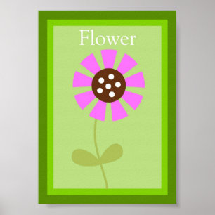 5X7 Flower Forest Friends Wall Art