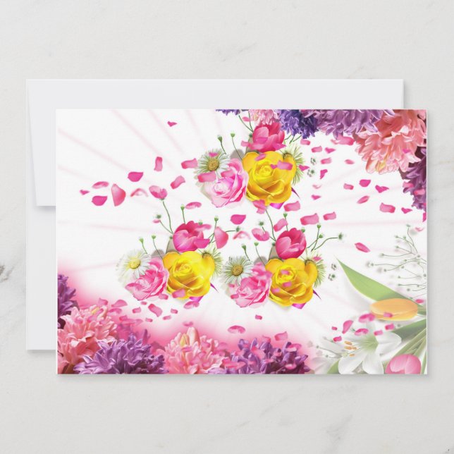 5X7 Flowers Greeting card (Front)