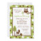 5x7 Forrest Woodland Animal Baby Shower Invitation