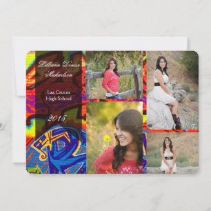 5x7 Graffiti Paint Air Brush Senior Announcement