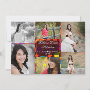 5x7 Graffiti Paint Air Brush Senior Announcement