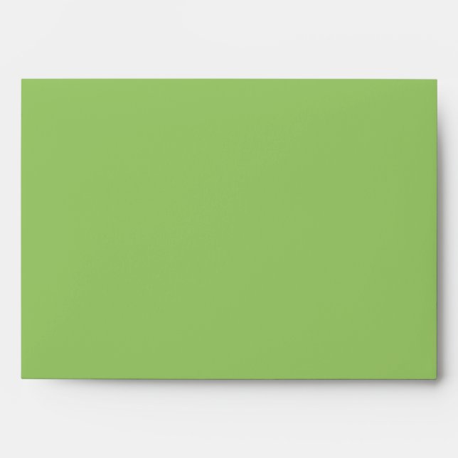 5x7 Green Outside Polka Dot Inside Envelope (Front)