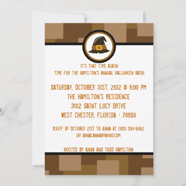 5x7 Halloween Fun Party Invitation (Front)