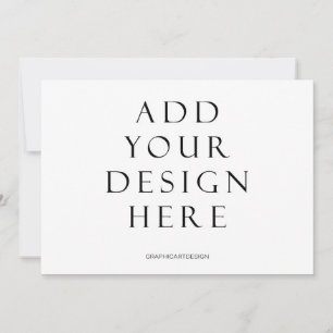 5x7" Horizontal Invitation Card Printing