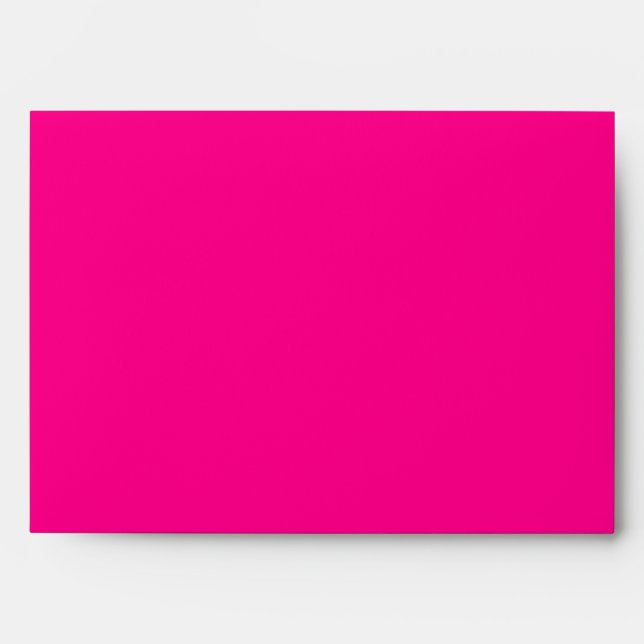 5x7 Hot Pink Outside Black Inside Envelope (Front)