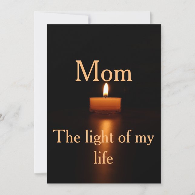 5x7 Invitation Bracket for your mother (Front)