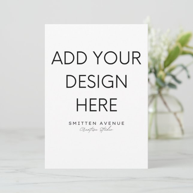 5x7" Invitation Printing (Standing Front)