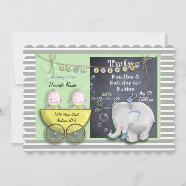 5x7 Invitation Scalloped (Front)