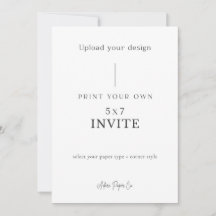5x7 Invite: Upload Your Own