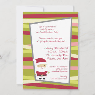 5x7 Jolly St.Nick Invitation