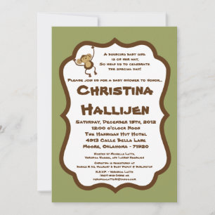 5x7 Jungle Babies Invitation