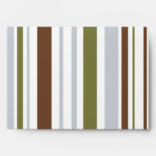 5x7 Jungle Stripe Outside Blue Inside Envelope