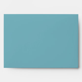 5x7 Jungle Tale Blue Outside Green Inside Envelope