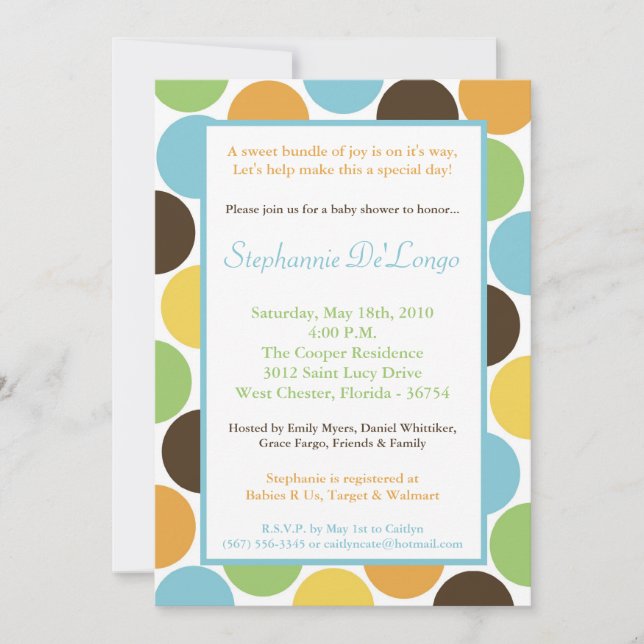 5x7 King of Jungle Safari Baby Shower Invitation (Front)