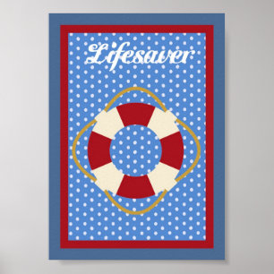 5X7 Lifesaver Nautical Wall Art