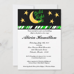 5x7 Lime Green Cocktails Bachelorette Invitation