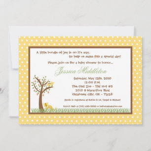 5x7 Neutra Baby Tiger & Mum Baby Shower Invitation