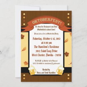 5x7 Oktoberfest Invitation