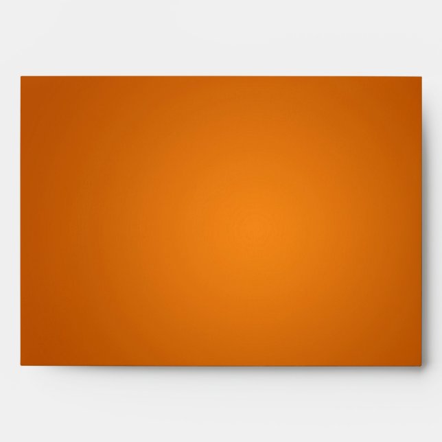 5x7 Orange Outside Black Inside Envelope (Front)