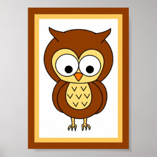 5X7 Owl Neutral 1 Wall Art