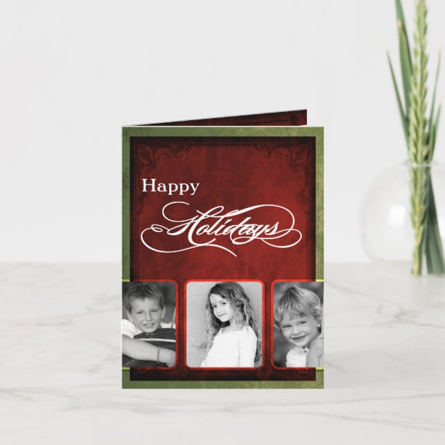 5x7 Personalised FOLDING PHOTO Christmas Card (Front)