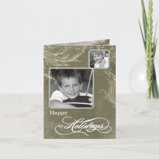 5x7 Personalised FOLDING PHOTO Christmas Card (Front)