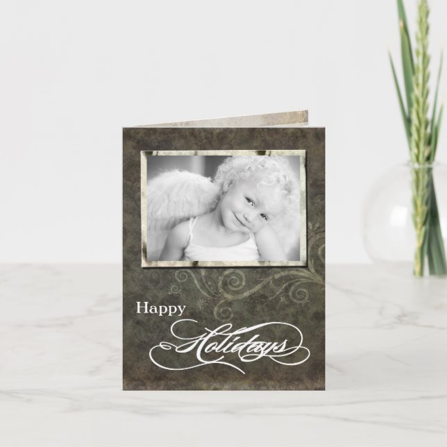 5x7 Personalised FOLDING PHOTO Christmas Card (Front)