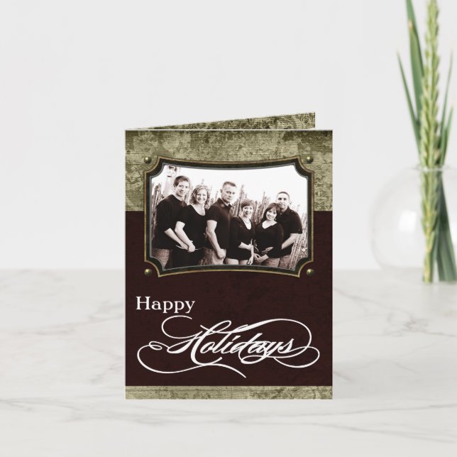 5x7 Personalised FOLDING PHOTO Christmas Card (Front)
