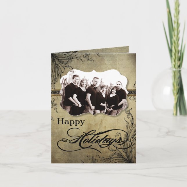 5x7 Personalised FOLDING PHOTO Christmas Card (Front)