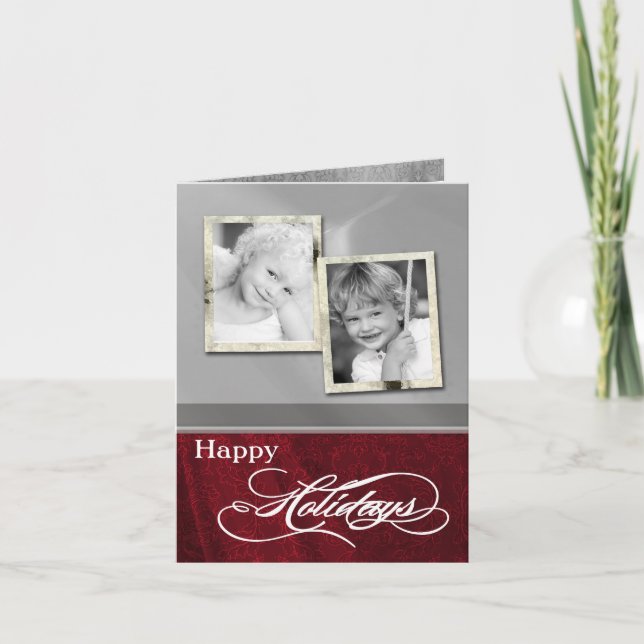 5x7 Personalised FOLDING PHOTO Christmas Card (Front)