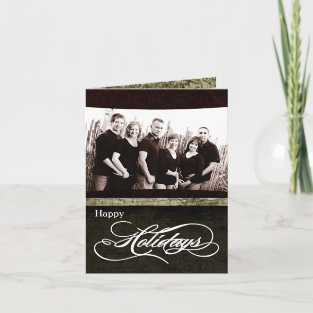 5x7 Personalised FOLDING PHOTO Christmas Card (Front)