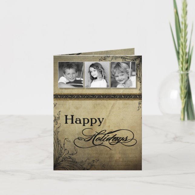 5x7 Personalised FOLDING PHOTO Christmas Card (Front)