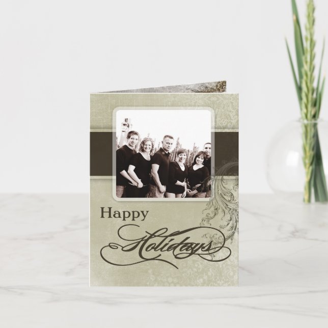 5x7 Personalised FOLDING PHOTO Christmas Card (Front)