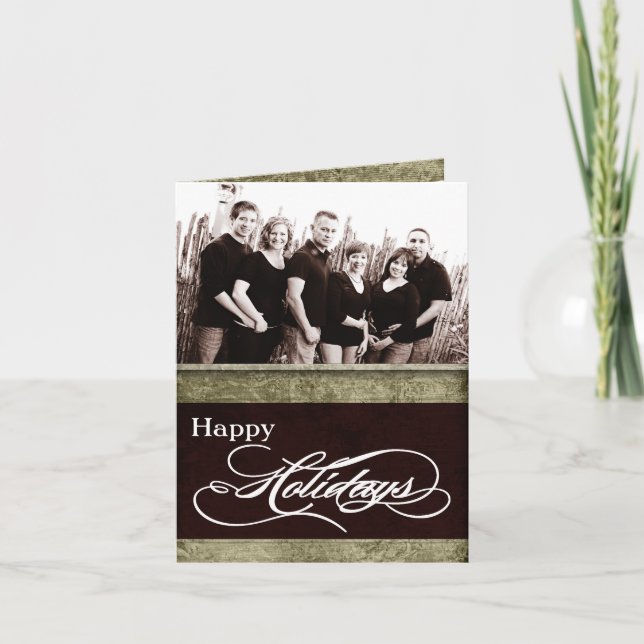 5x7 Personalised FOLDING PHOTO Christmas Card (Front)