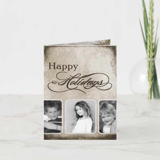 5x7 Personalised FOLDING PHOTO Christmas Card (Front)