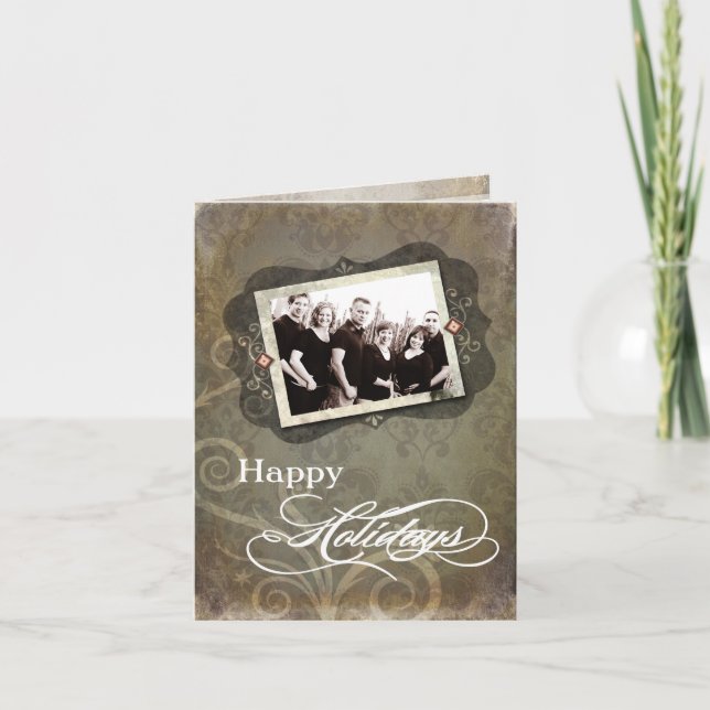 5x7 Personalised FOLDING PHOTO Christmas Card (Front)