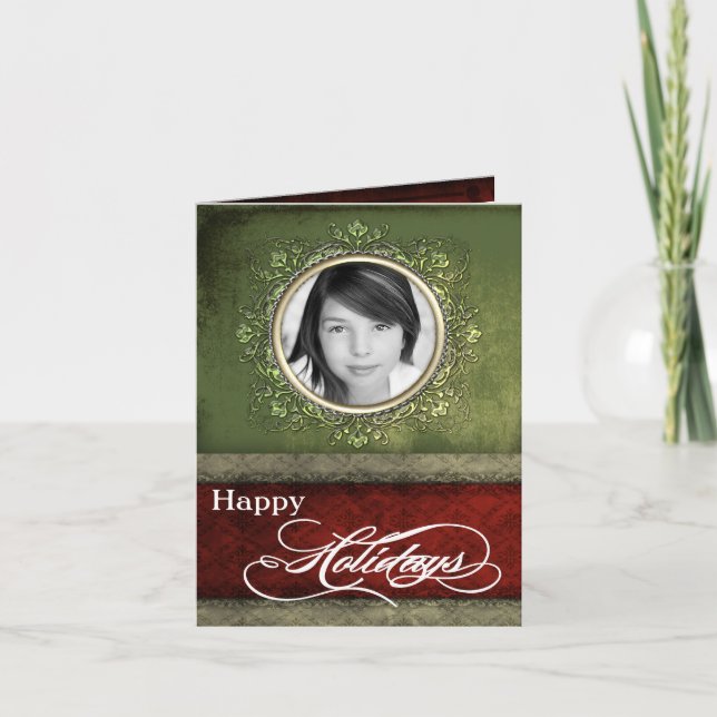 5x7 Personalised FOLDING PHOTO Christmas Card (Front)