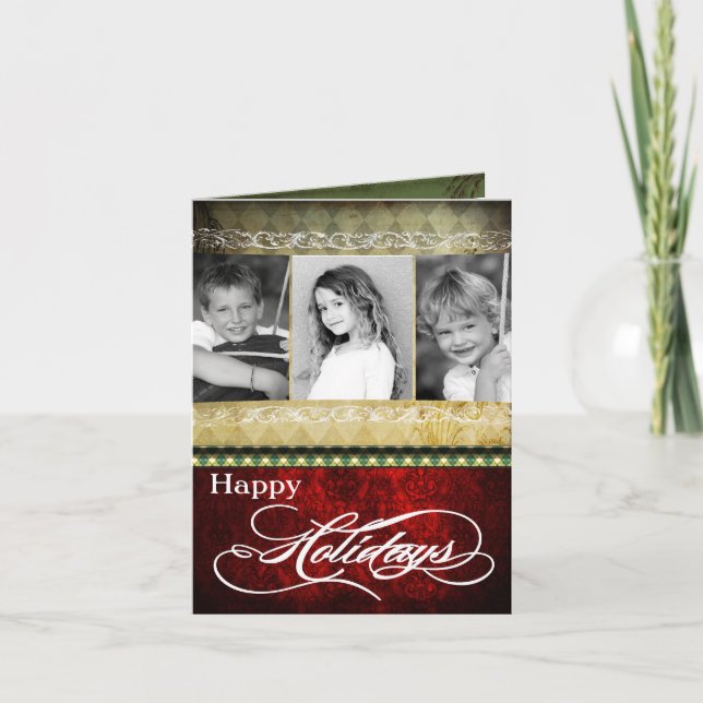 5x7 Personalised FOLDING PHOTO Christmas Card (Front)