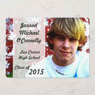 5x7 Photo Portrait Photograph Senior Announcement
